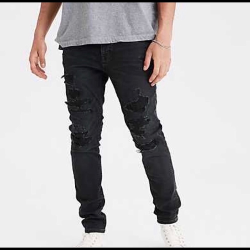 AE Young Money Stacked Skinny Airflex Jeans